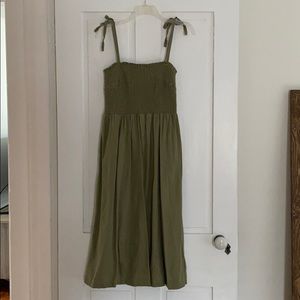Olive Green Midi Dress